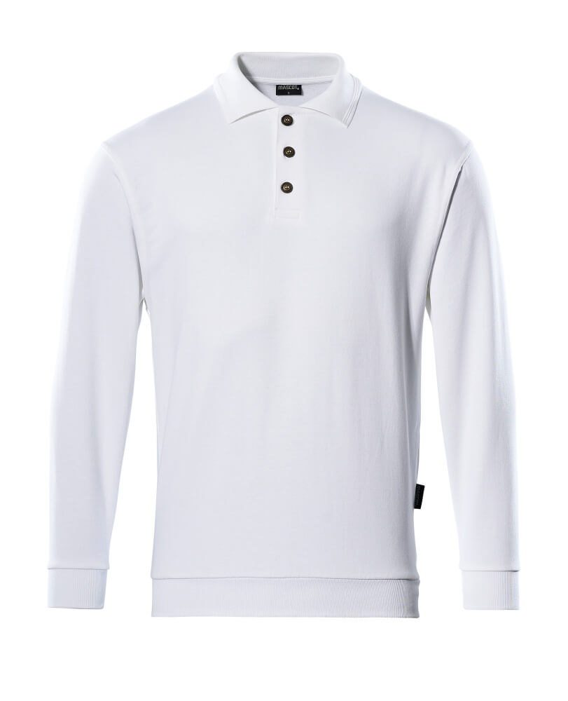 MASCOT Trinidad Polo Sweatshirt 00785 White