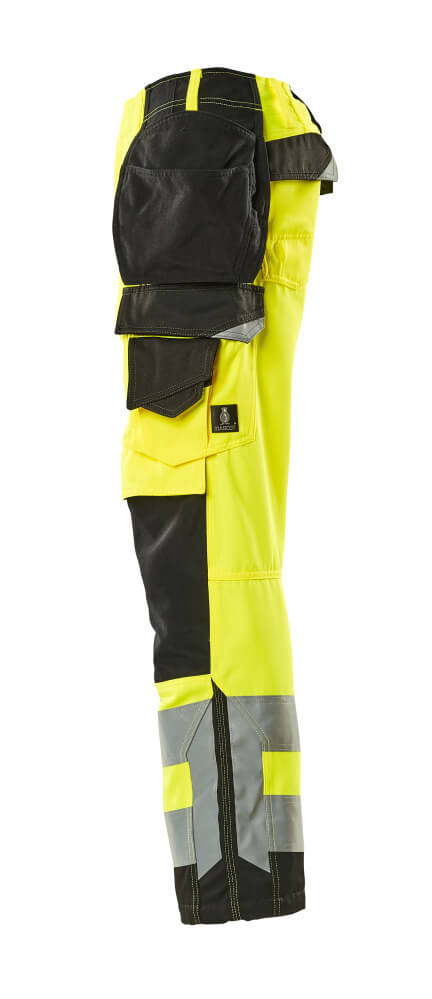 MASCOT Wigan Trousers with holster pockets 15531 Hi-vis Yellow/black