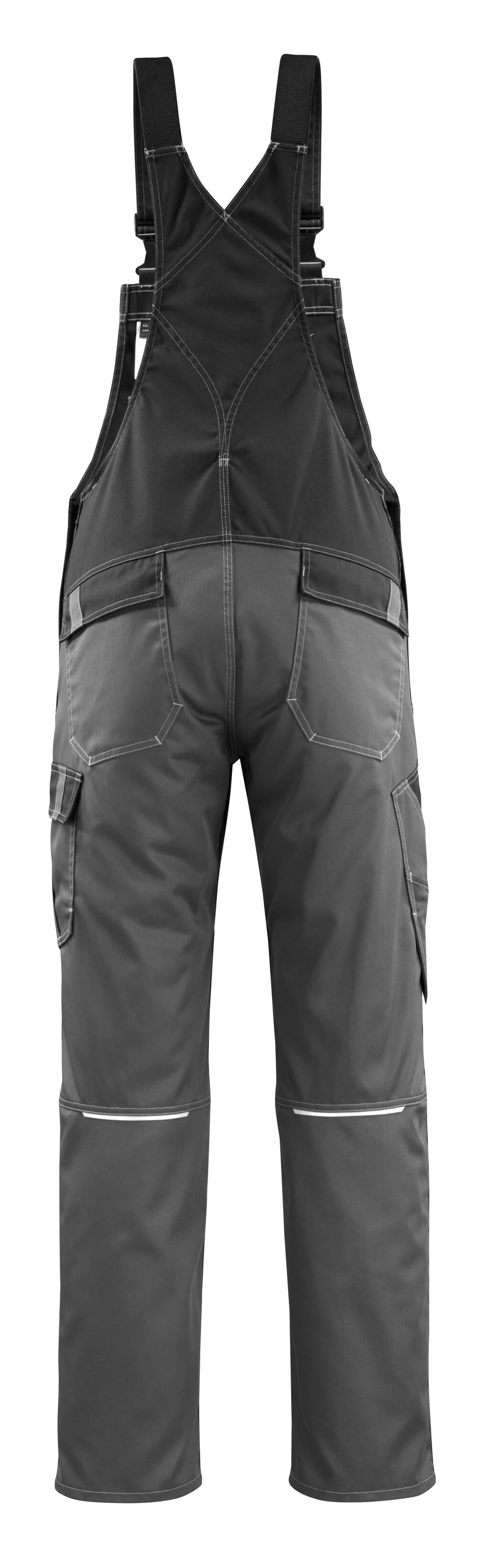 MASCOT Leeton Bib & Brace with kneepad pockets 15769 Dark Anthracite/black