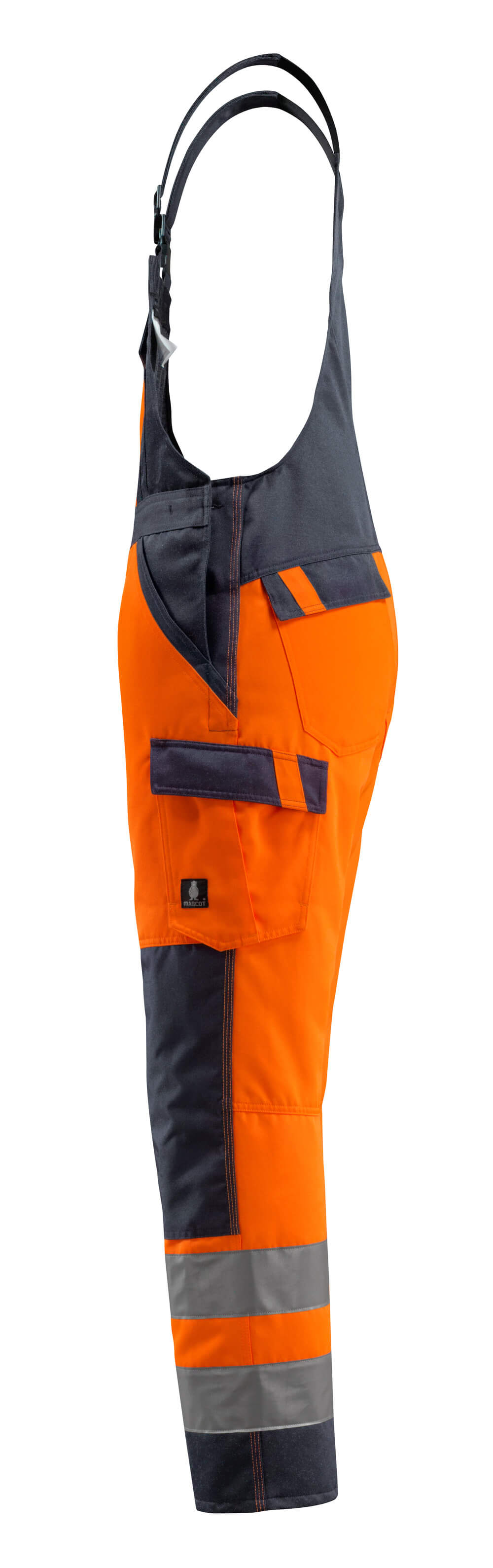 MASCOT Gosford Bib & Brace with kneepad pockets 15969 Hi-vis Orange/dark Navy