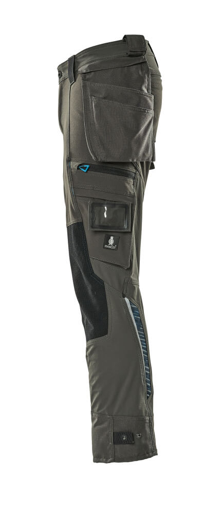 MASCOT ADVANCED Trousers with holster pockets 17031 Dark Anthracite