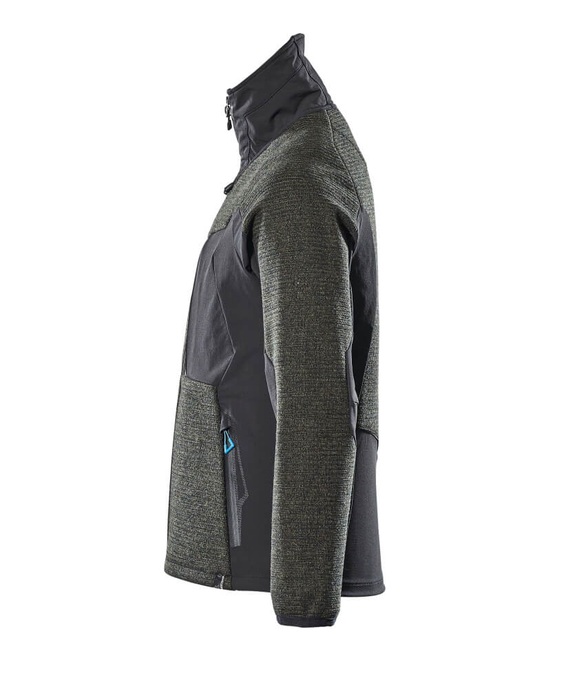 MASCOT ADVANCED Knitted Jacket with zipper 17105 Moss Green/black