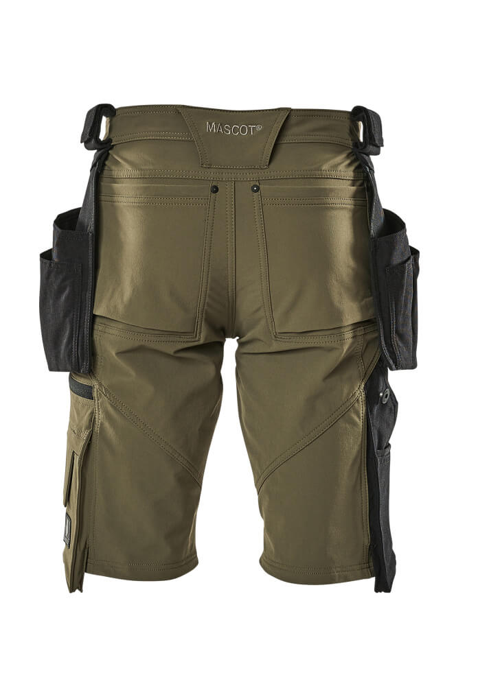 MASCOT ADVANCED Shorts with holster pockets 17149 Moss Green