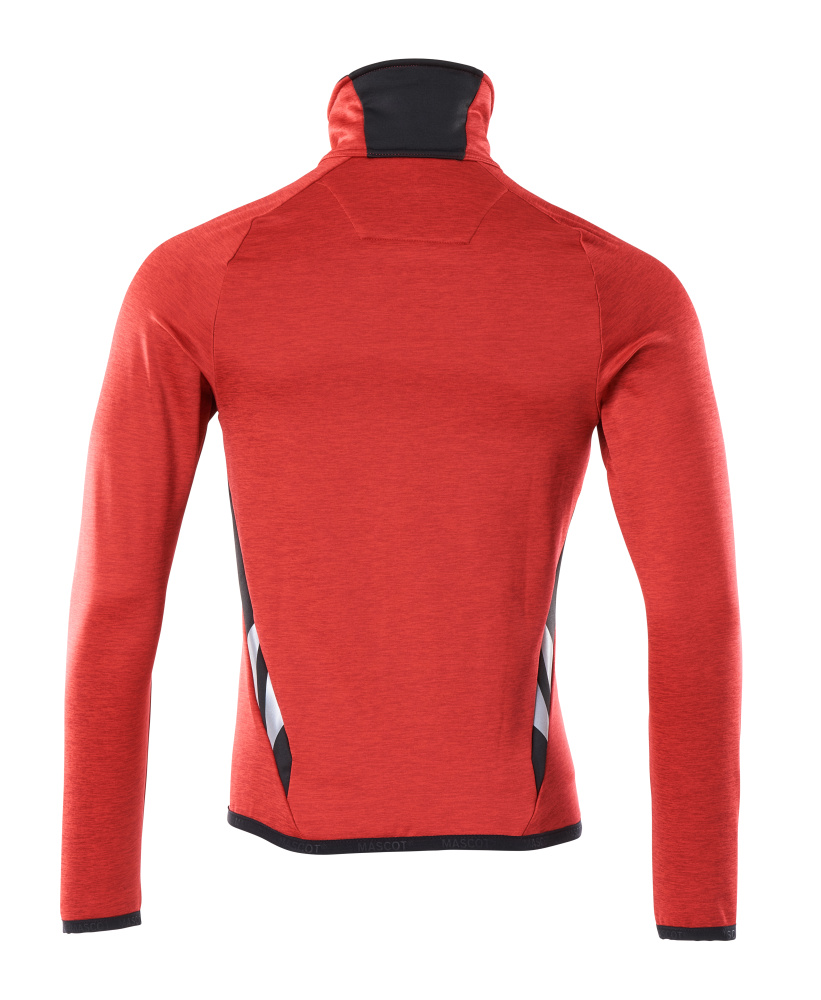 MASCOT ACCELERATE Fleece Jumper with zipper 18103 Traffic Red/black