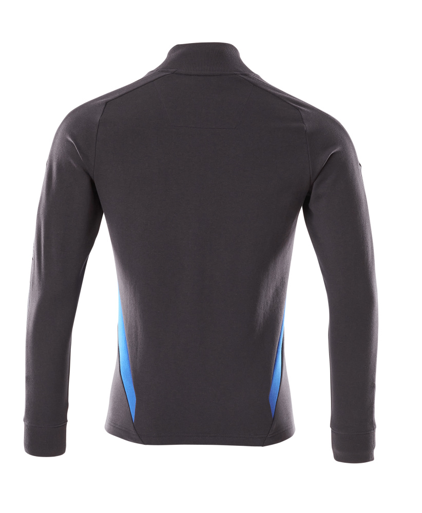 MASCOT ACCELERATE Sweatshirt with zipper 18484 Dark Navy/azure Blue
