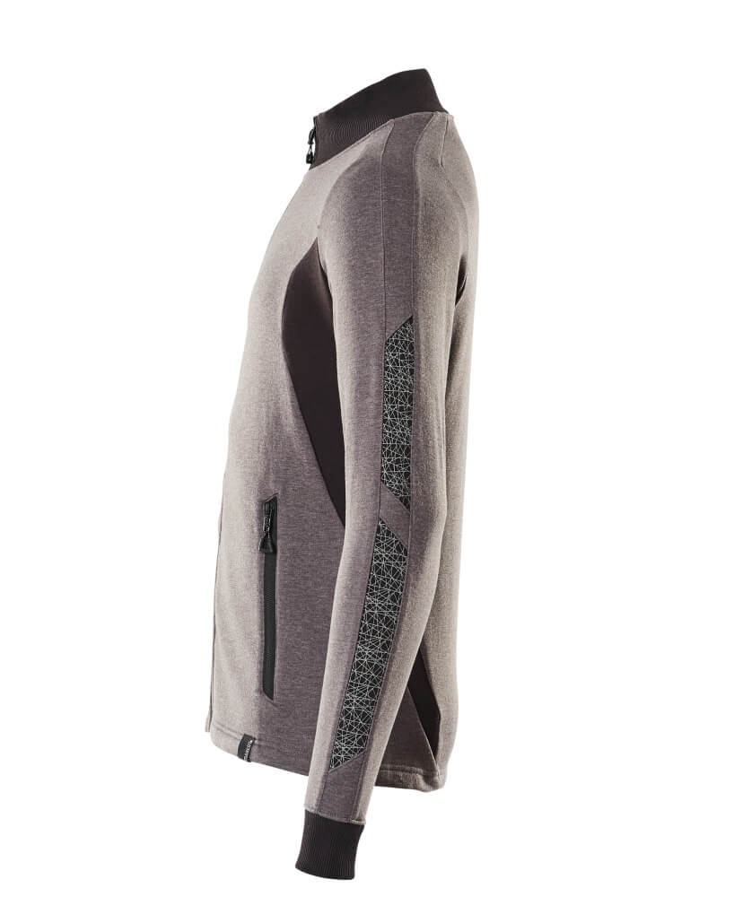 MASCOT ACCELERATE Sweatshirt with zipper 18484 Dark Anthracite/black
