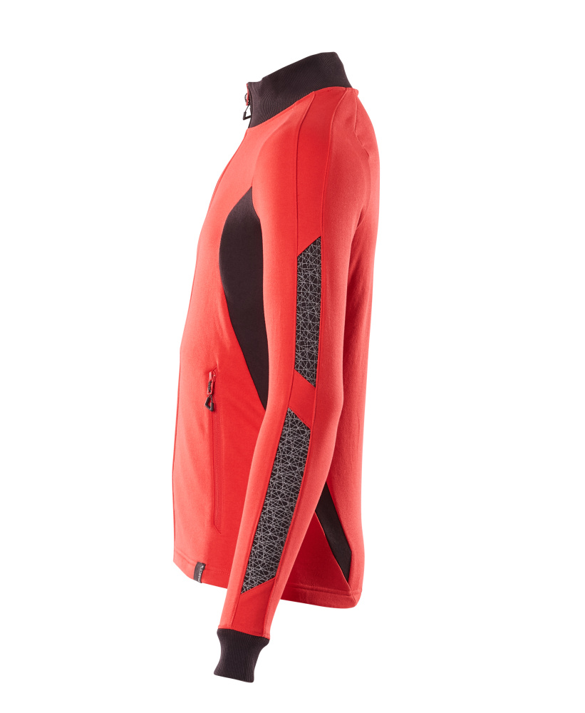 MASCOT ACCELERATE Sweatshirt with zipper 18484 Traffic Red/black