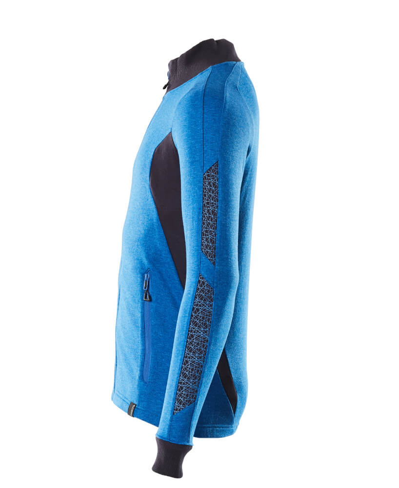 MASCOT ACCELERATE Sweatshirt with zipper 18484 Azure Blue/dark Navy