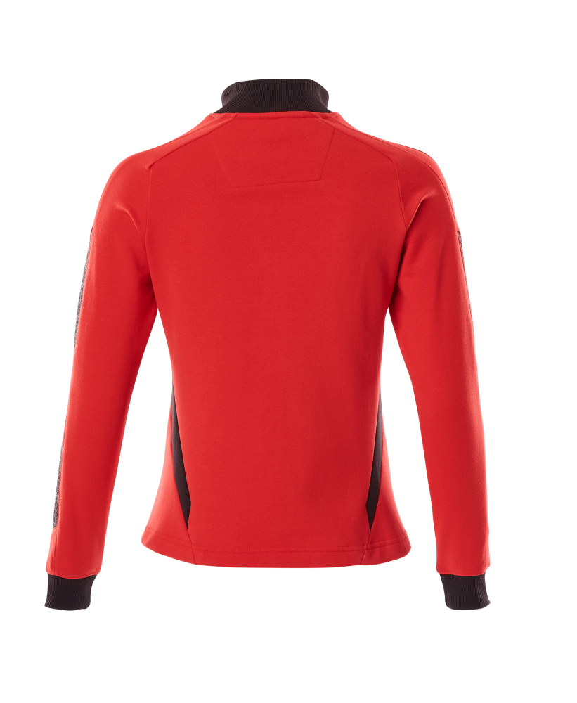 MASCOT ACCELERATE Sweatshirt with zipper 18494 Traffic Red/black