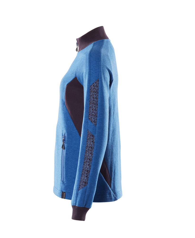 MASCOT ACCELERATE Sweatshirt with zipper 18494 Azure Blue/dark Navy