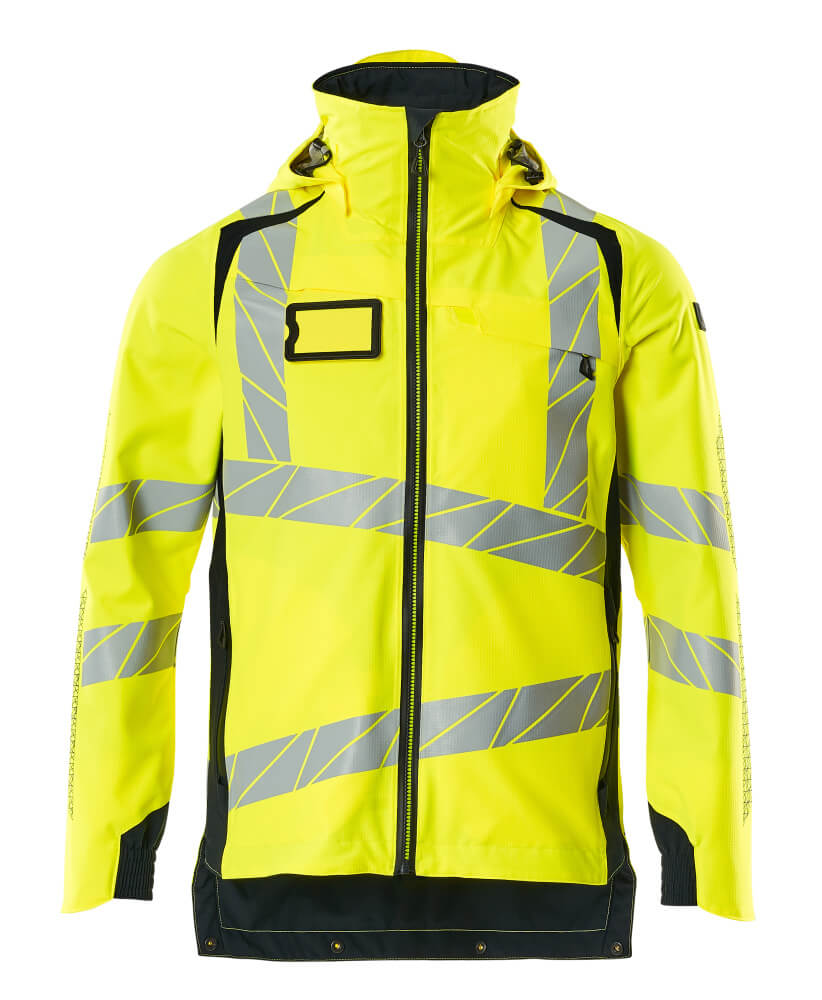 MASCOT ACCELERATE SAFE Outer Shell Jacket 19001 Hi-vis Yellow/dark Navy