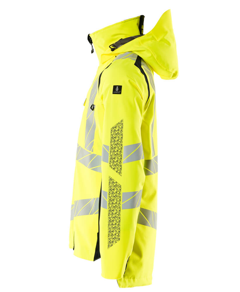 MASCOT ACCELERATE SAFE Outer Shell Jacket 19001 Hi-vis Yellow/dark Navy