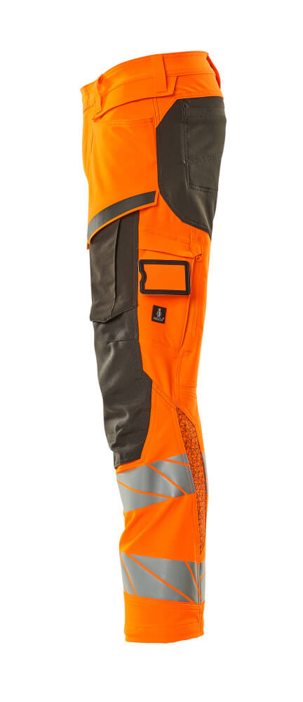 MASCOT ACCELERATE SAFE Trousers with kneepad pockets 19079 Hi-vis Orange/dark Anthracite