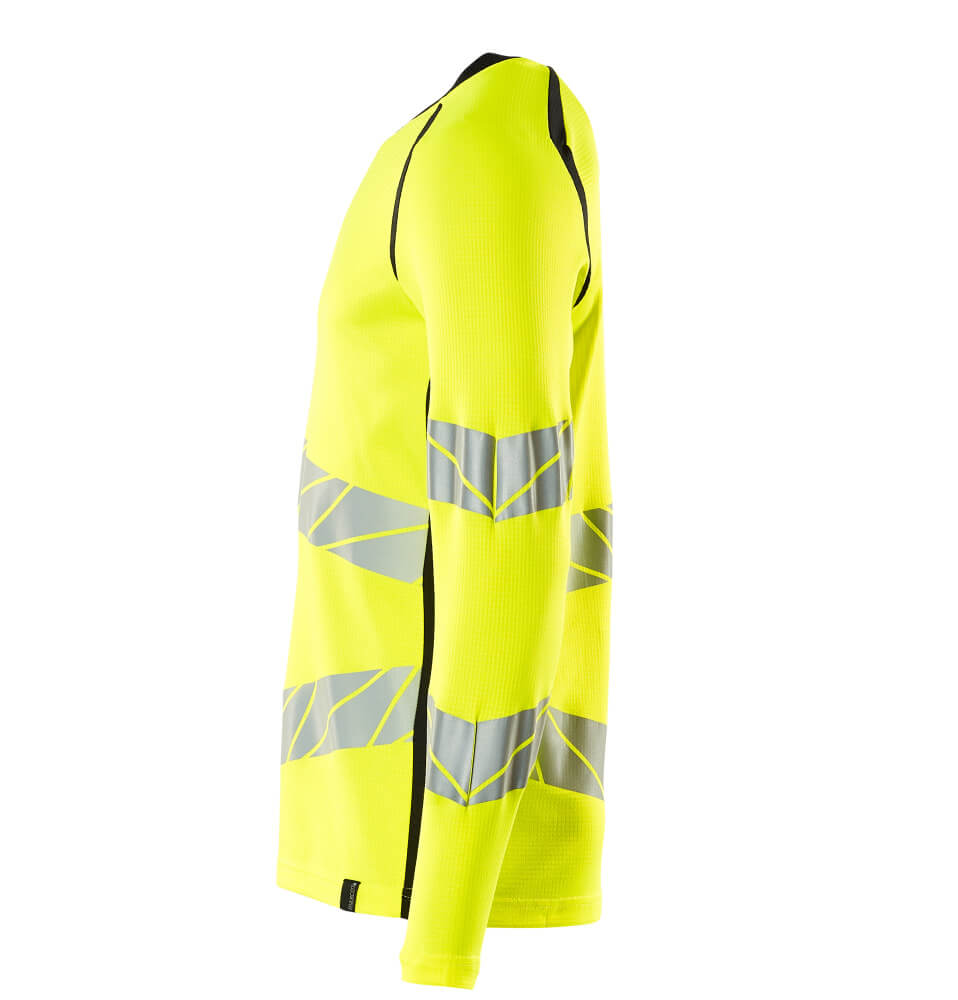 MASCOT ACCELERATE SAFE T-shirt, long-sleeved 19081 Hi-vis Yellow/dark Navy