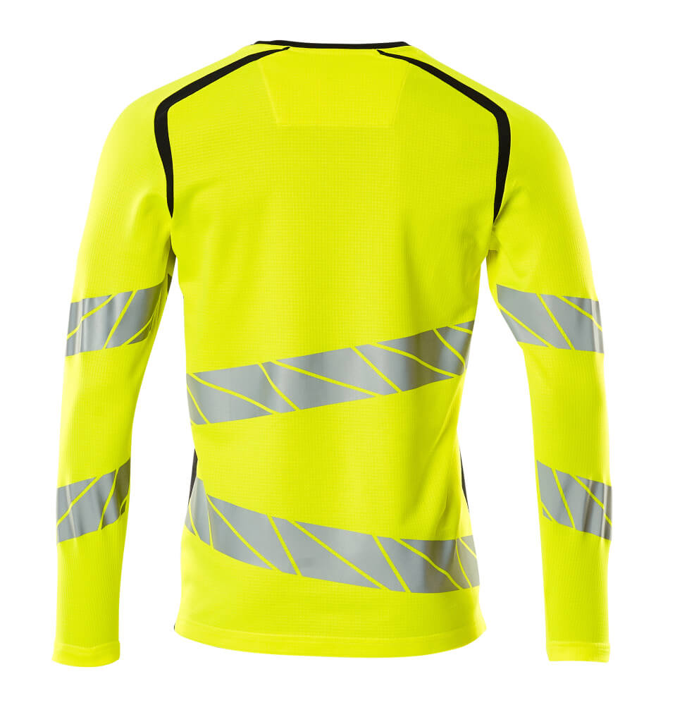 MASCOT ACCELERATE SAFE T-shirt, long-sleeved 19081 Hi-vis Yellow/dark Navy