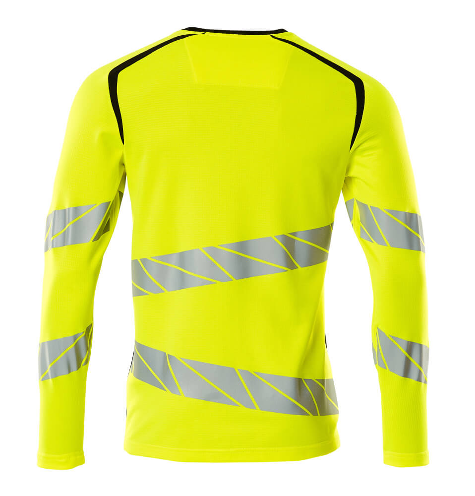 MASCOT ACCELERATE SAFE T-shirt, long-sleeved 19081 Hi-vis Yellow/black