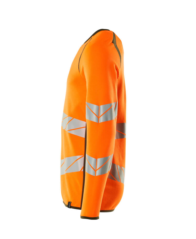 MASCOT ACCELERATE SAFE Sweatshirt 19084 Hi-vis Orange/moss Green