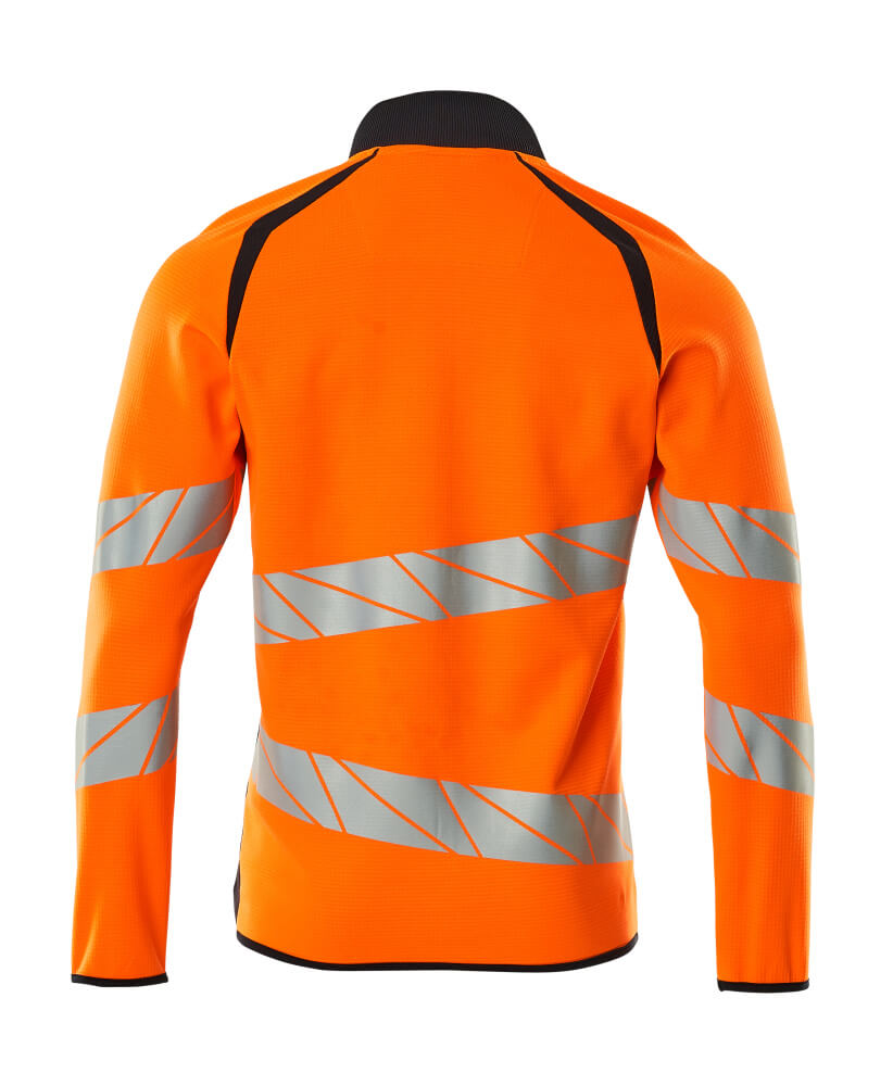MASCOT ACCELERATE SAFE Sweatshirt with zipper 19184 Hi-vis Orange/dark Navy