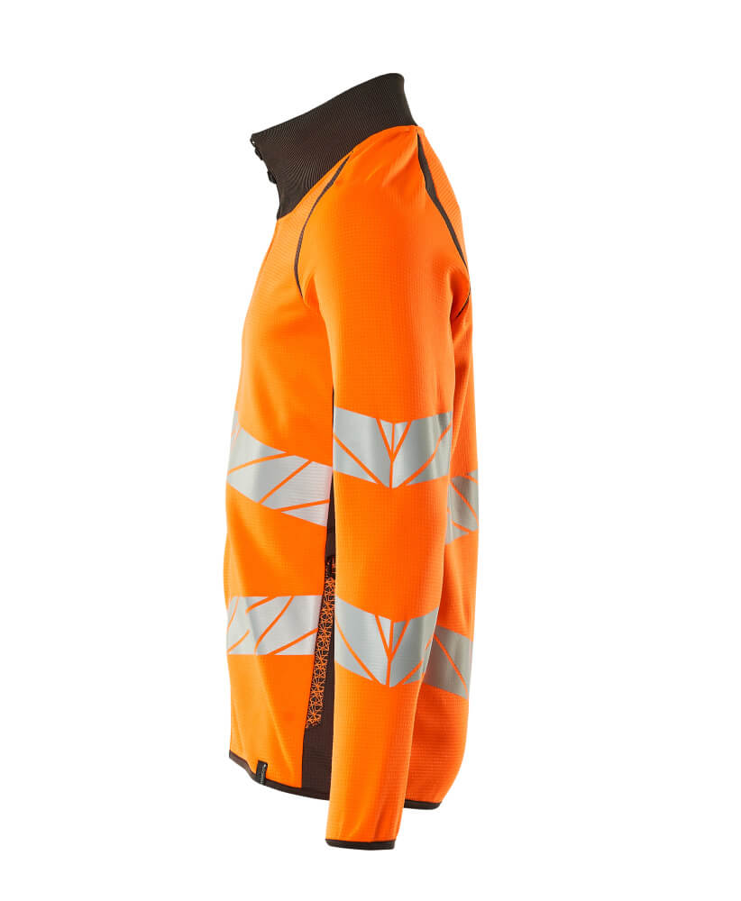 MASCOT ACCELERATE SAFE Sweatshirt with zipper 19184 Hi-vis Orange/dark Anthracite