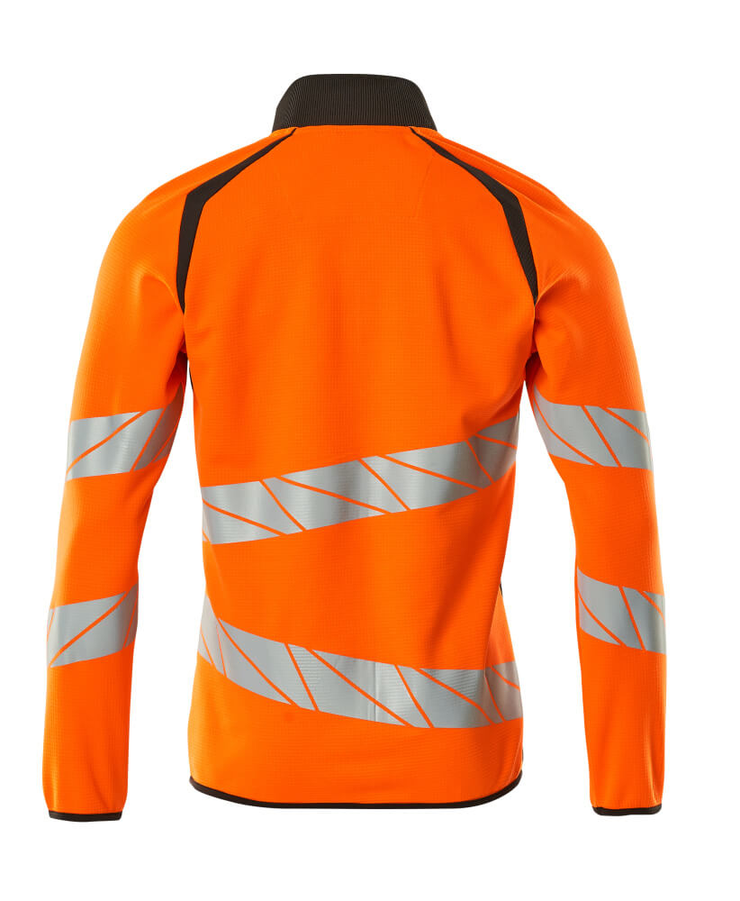 MASCOT ACCELERATE SAFE Sweatshirt with zipper 19184 Hi-vis Orange/dark Anthracite