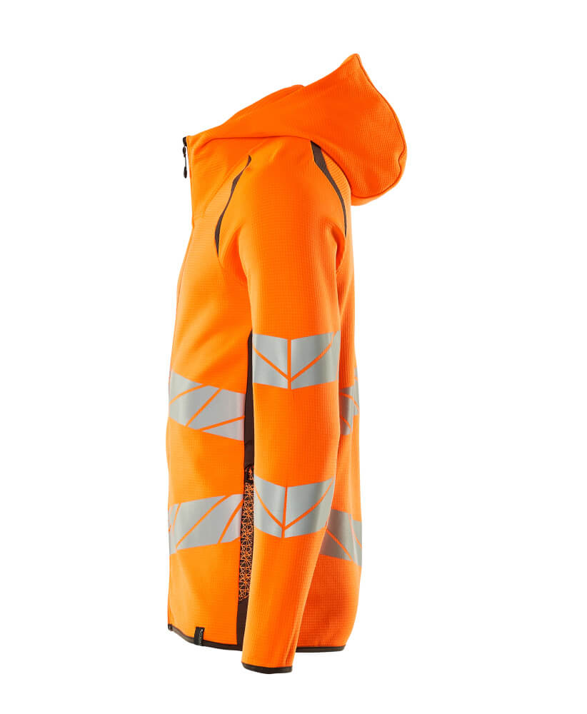 MASCOT ACCELERATE SAFE Hoodie with zipper 19284 Hi-vis Orange/dark Anthracite
