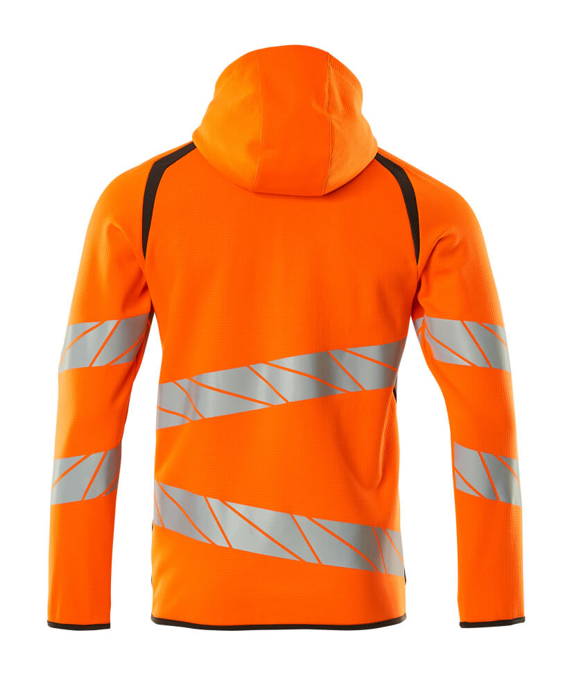 MASCOT ACCELERATE SAFE Hoodie with zipper 19284 Hi-vis Orange/dark Anthracite