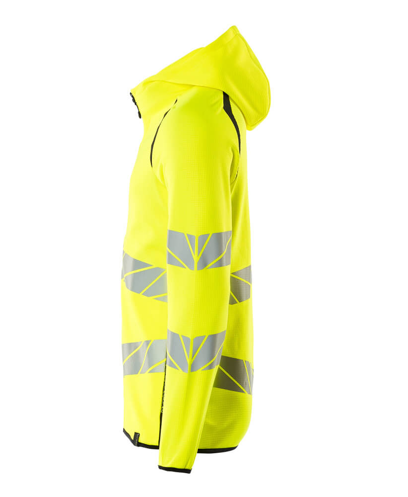 MASCOT ACCELERATE SAFE Hoodie with zipper 19284 Hi-vis Yellow/dark Navy