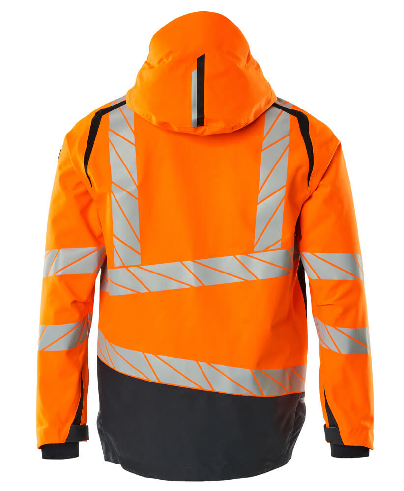 MASCOT ACCELERATE SAFE Outer Shell Jacket 19301 Hi-vis Orange/dark Navy