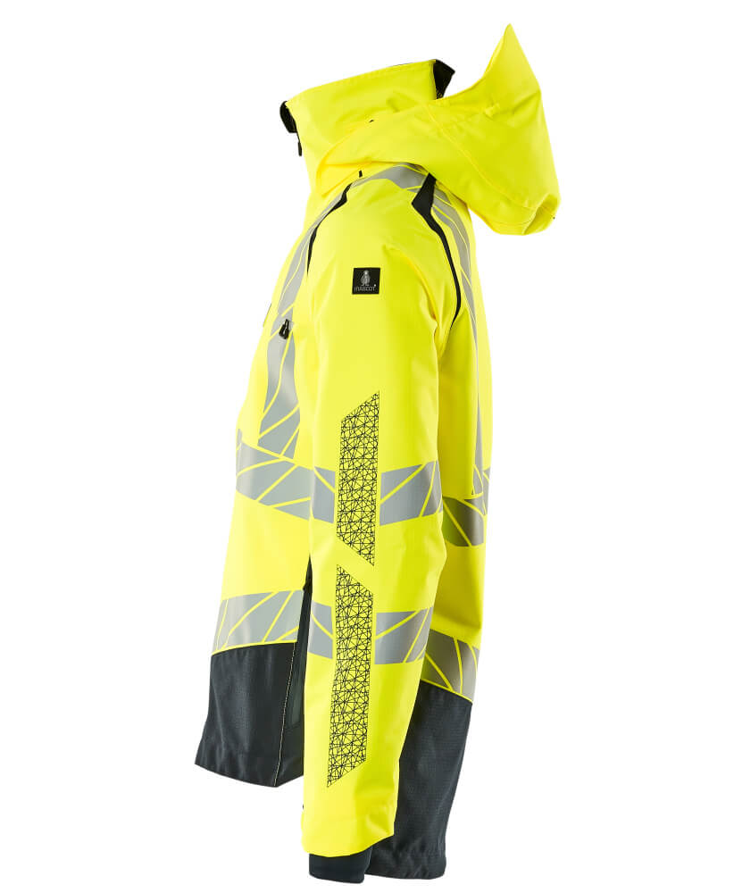 MASCOT ACCELERATE SAFE Outer Shell Jacket 19301 Hi-vis Yellow/dark Navy