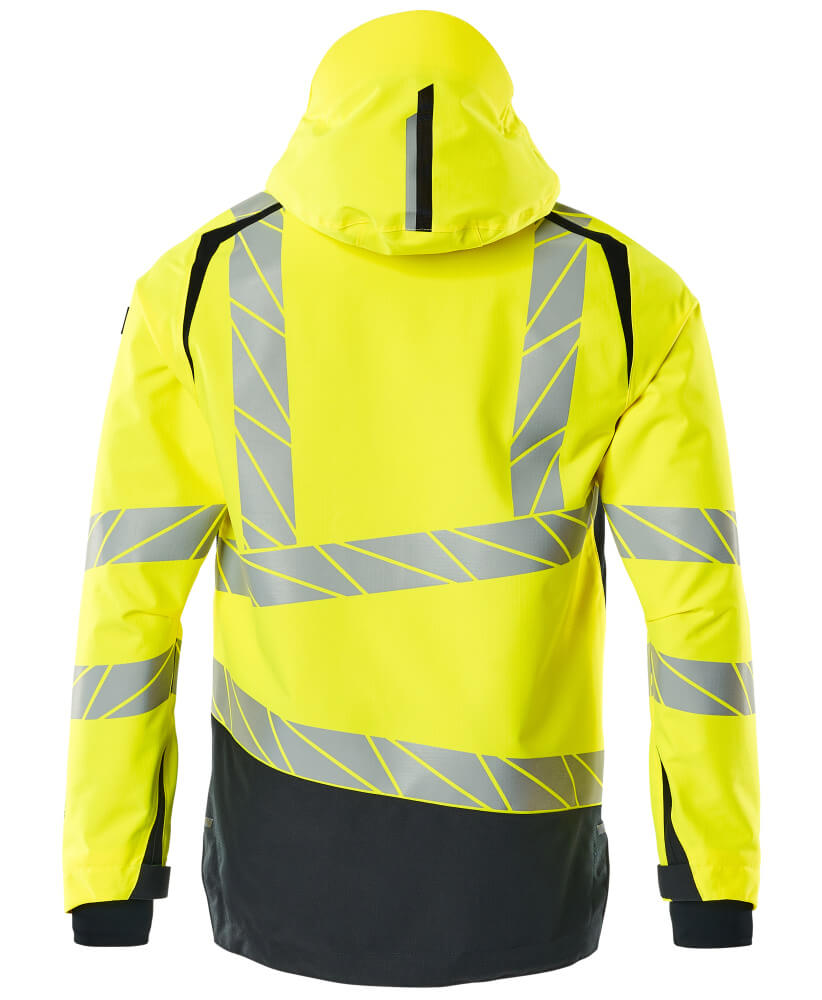 MASCOT ACCELERATE SAFE Outer Shell Jacket 19301 Hi-vis Yellow/dark Navy