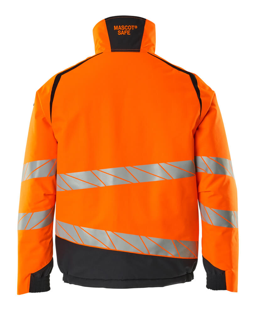 MASCOT ACCELERATE SAFE Winter Jacket 19435 Hi-vis Orange/dark Navy