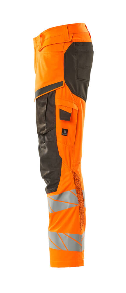 MASCOT ACCELERATE SAFE Trousers with kneepad pockets 19579 Hi-vis Orange/dark Anthracite