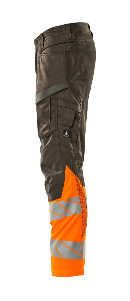 MASCOT ACCELERATE SAFE Trousers with kneepad pockets 19679 Dark Anthracite/hi-vis Orange