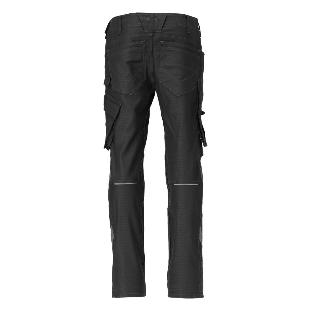 MASCOT UNIQUE Trousers with kneepad pockets 20279 Black