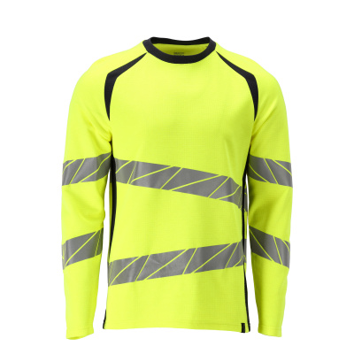 MASCOT ACCELERATE MULTISAFE T-shirt, long-sleeved 21381 Hi-vis Yellow/dark Navy