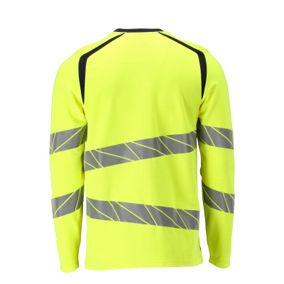 MASCOT ACCELERATE MULTISAFE T-shirt, long-sleeved 21381 Hi-vis Yellow/dark Navy