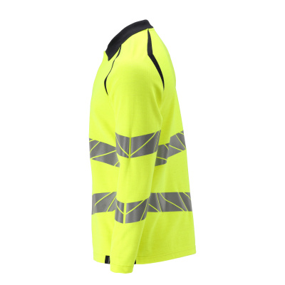 MASCOT ACCELERATE MULTISAFE Polo Shirt, long-sleeved 21383 Hi-vis Yellow/dark Navy