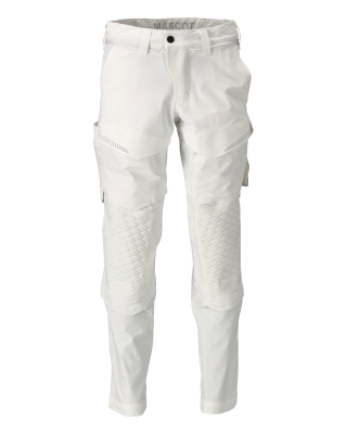 MASCOT CUSTOMIZED Trousers with kneepad pockets 22079 White