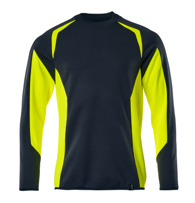MASCOT ACCELERATE SAFE Sweatshirt 22084 Dark Navy/hi-vis Yellow