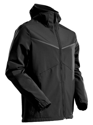 MASCOT CUSTOMIZED Softshell jacket with hood 22102 Black