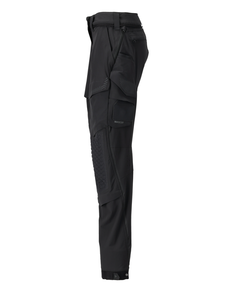 MASCOT CUSTOMIZED Trousers with kneepad pockets 22278 Black