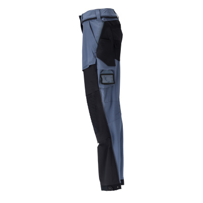 MASCOT CUSTOMIZED Trousers with kneepad pockets 22278 Stone Blue/dark Navy
