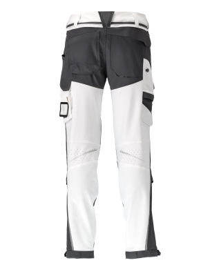 MASCOT CUSTOMIZED Trousers with kneepad pockets 22279 White/stone Grey