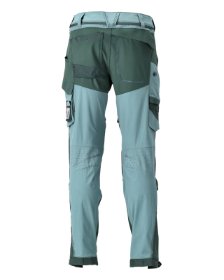 MASCOT CUSTOMIZED Trousers with kneepad pockets 22279 Light Forest Green/forest Green
