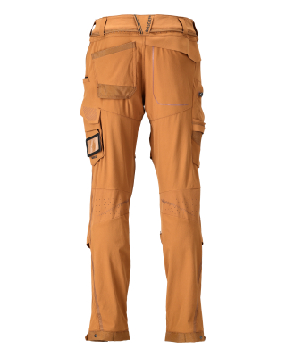 MASCOT CUSTOMIZED Trousers with kneepad pockets 22279 Nut Brown