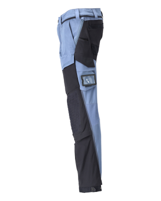 MASCOT CUSTOMIZED Trousers with kneepad pockets 22279 Stone Blue/dark Navy