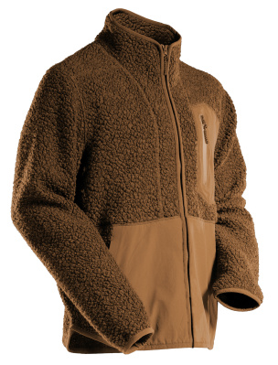 MASCOT CUSTOMIZED Pile jacket with zipper 22303 Nut Brown