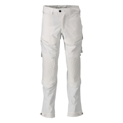 MASCOT CUSTOMIZED Trousers with kneepad pockets 22378 White