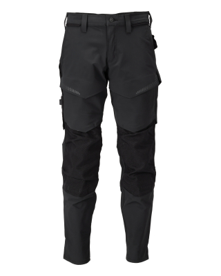 MASCOT CUSTOMIZED Trousers with kneepad pockets 22379 Black