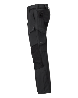 MASCOT CUSTOMIZED Trousers with kneepad pockets 22379 Black